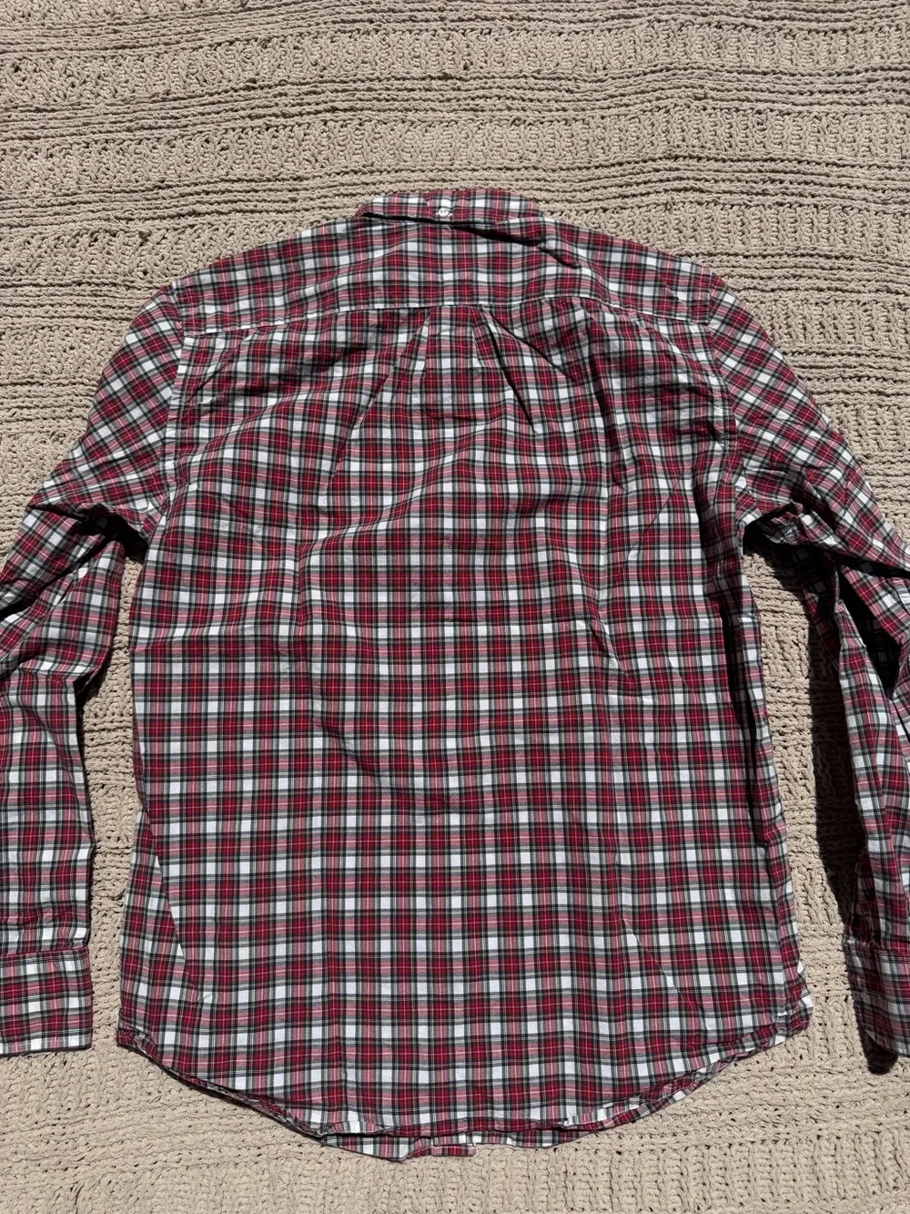 J. Crew Red Plaid Button-Down Shirt